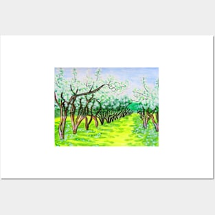 Apple garden Posters and Art